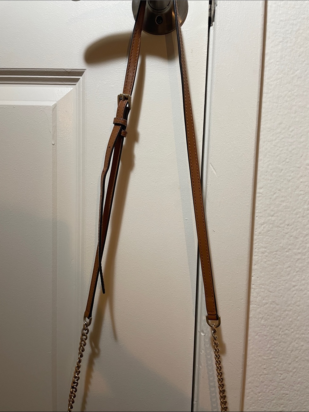 MICHAEL Michael Kors Beige and Brown MK Logo Crossbody Bag - Picture 2 of 7